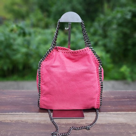 Stella McCartney Handbags - Stella McCartney Falabella Foldover Handbag in Faux Suede, Pre-loved